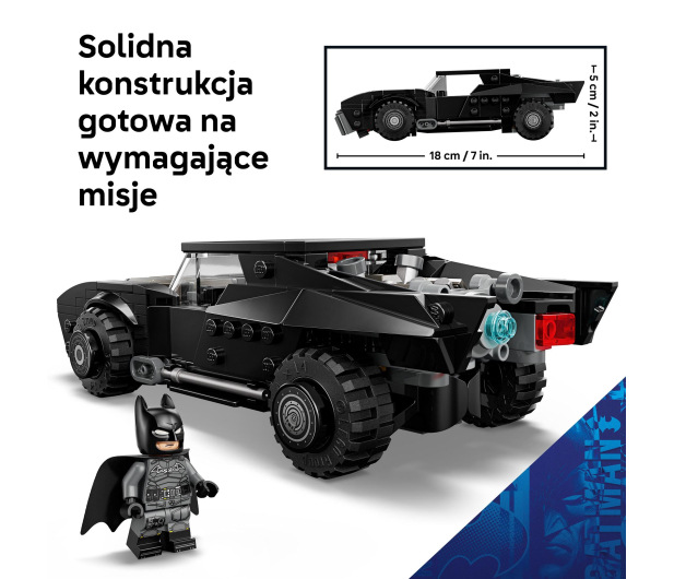 LEGO SUPER HEROES 76332 Batmobil z filmu Batman - 1488458 - zdjęcie 5